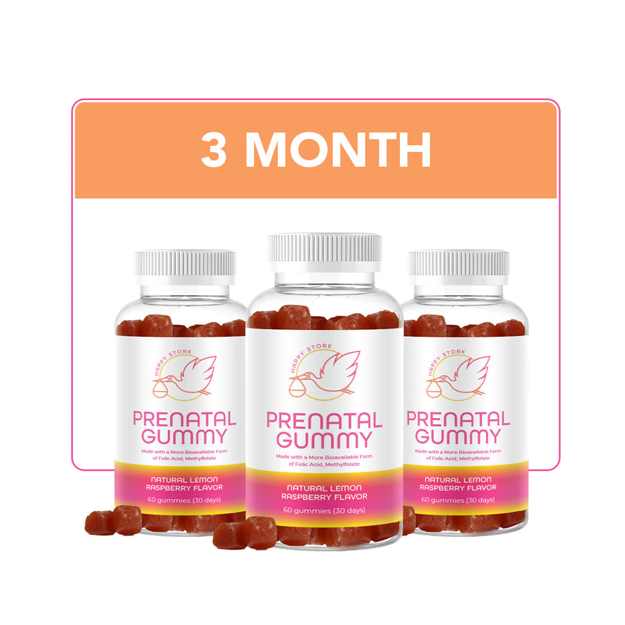 3 Month Prenatal Gummy Vitamins with Methylfolate