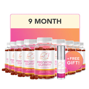 9 Month Prenatal Gummy Vitamins with Methylfolate & Free Gift